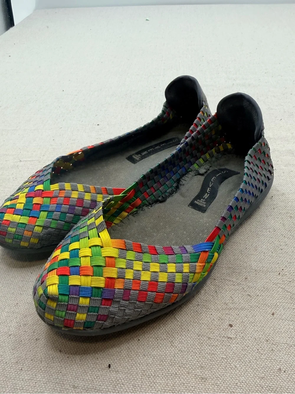 Steven by Steve Madden Multicolor Woven Ballet Flats